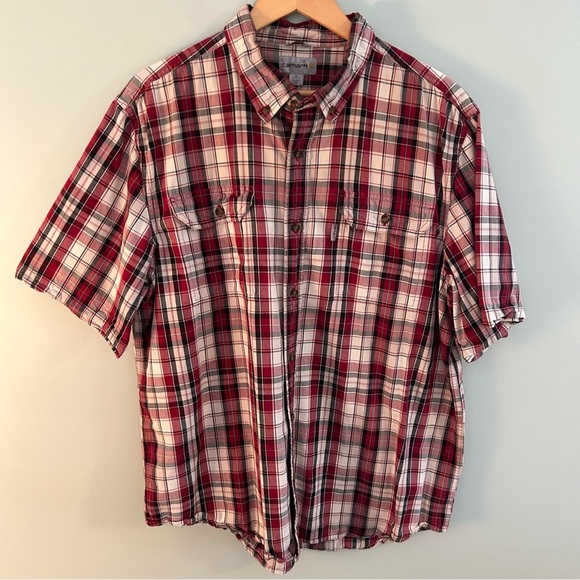 Carhartt Other - Carhartt Relaxed Fit Cotton Plaid Shirt. Size XL.